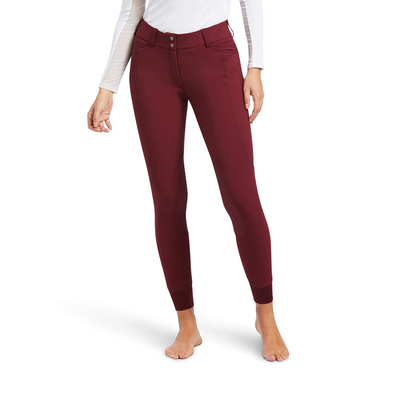 Ariat Hose Damen - Prelude Knee Patch Breech DunkelRot ( BSZVO-5169 )